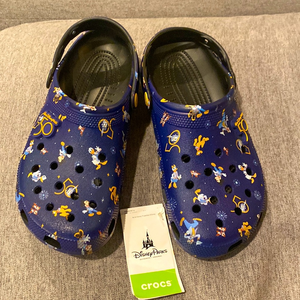 50th anniversary Disney crocs-Women’s size 10, Mens size 8 Brand New, never worn